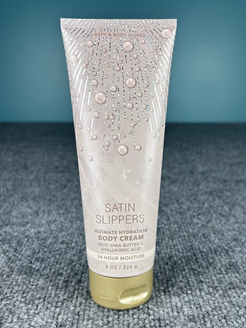 Bath & Body Works Satin Slippers Ultimate Hydration Body Cream Full 8 oz New